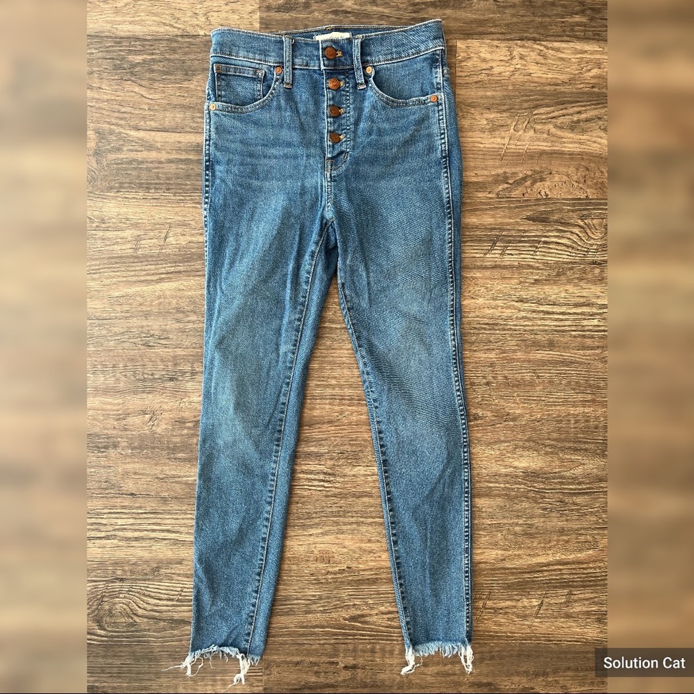 Madewell 10” High-Rise Skinny Button Up Jeans Sz. 26